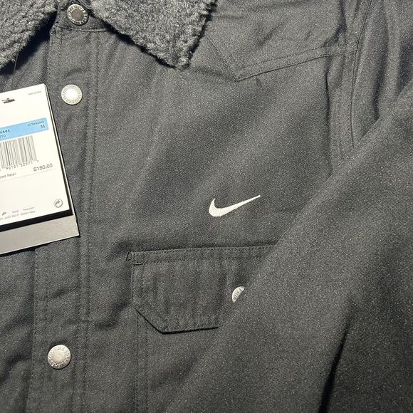 Nike SB Padded Flannel Skate Jacket Black DQ6328 010 Men's MEDIUM - Picture 3 of 6